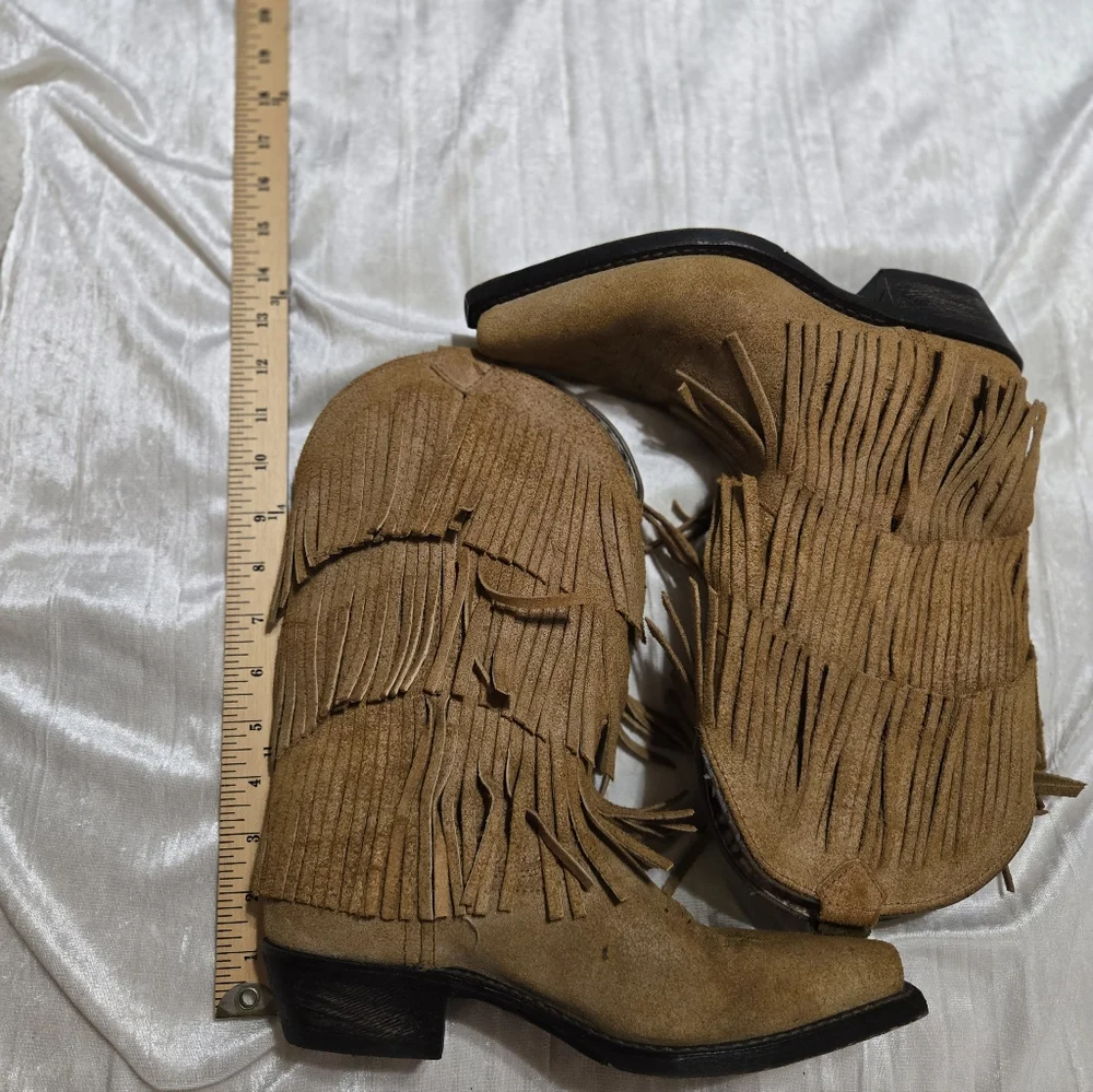Fringe Suede Western Boots - By Dingo Size 8 EUC! - Picture 4 of 15